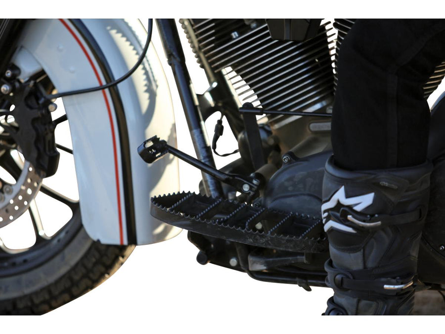 Harley Davidson Touring [1985-2025] – MX-Style Trittbretter Schwarz Pulverbeschichtet …