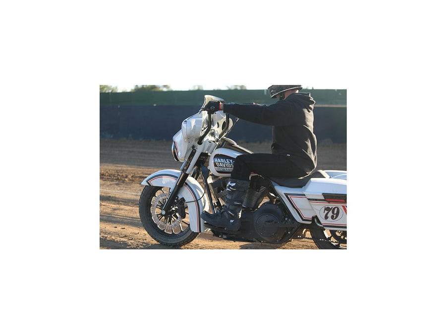 Harley Davidson Touring [1986-2025] – MX-Style Sozius Trittbretter Schwarz