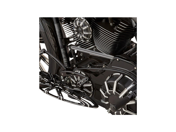 Harley Davidson Dyna [1999-2017]-přepínací tyč, 10-měřicí, černá přepínací tyč