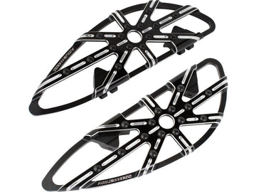 Harley Davidson Touring [1985-2025] -10-gauge driverfodstøtte sort, anodiseret