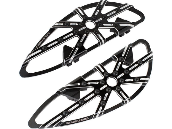 Harley Davidson Touring [1985-2025] -10-gauge driverfodstøtte sort, anodiseret