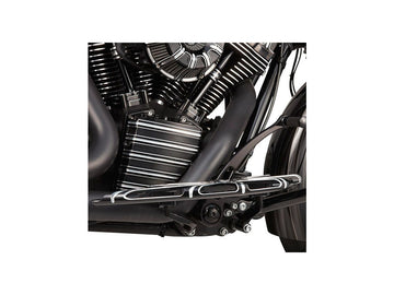 Harley Davidson Touring [1985-2025] -10-gauge driverfodstøtte sort, anodiseret - 0