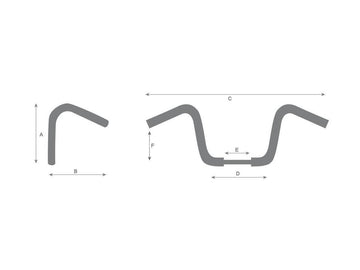 Harley Davidson Sportster [1986-2016] – 12 Bad Ape Hanger Lenker Nicht Gekerbt 3-Loch - 0