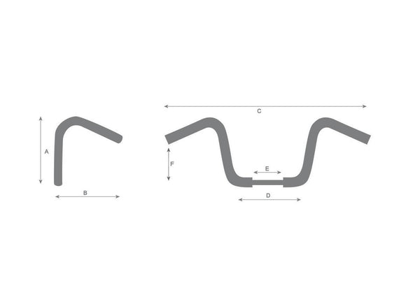 Harley Davidson Sportster [1986-2016] -14 Bad Ape Hanger Lenker no se dio cuenta de 3 hoyos