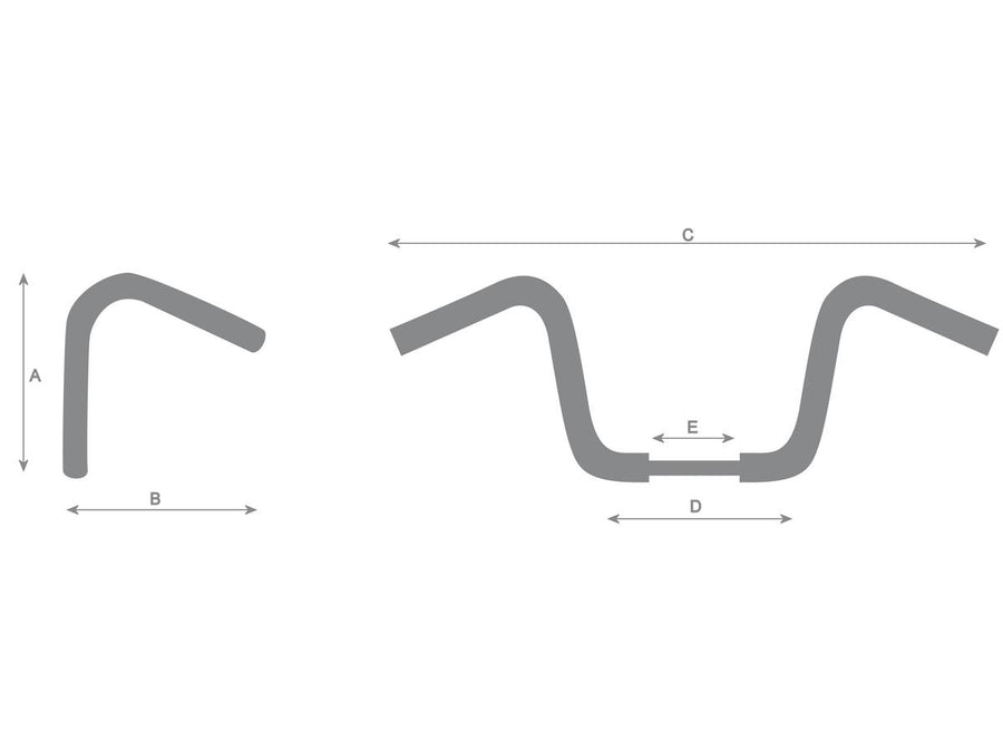 Harley Davidson Sportster [1986-2016] -14 Bad Ape Hanger Lenker ikke lagt merke til 3-hull
