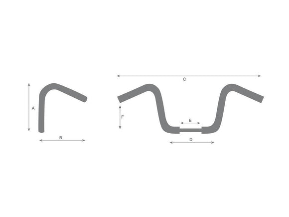 Harley Davidson Sportster [1986-2016] -16 Bad Ape Hanger Lenker non ha notato 3 buche