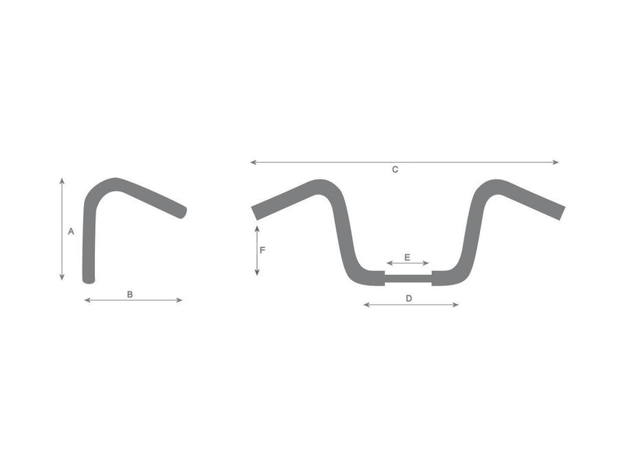 Harley Davidson Sportster [1986-2016] – 16 Bad Ape Hanger Lenker Nicht Gekerbt 3-Loch