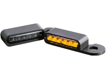 Harley Davidson FXSBSE [2013-2014] -OEM Håndstyring LED-indikator Sort anodiseret