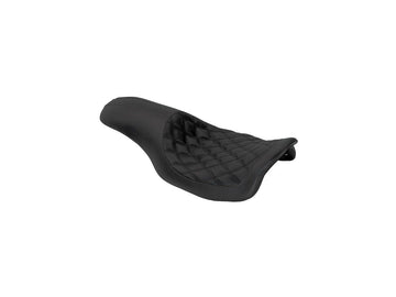 Harley Davidson Touring [2008-2025] -2-up Boss Diamond Seat Black Vinyl - 0