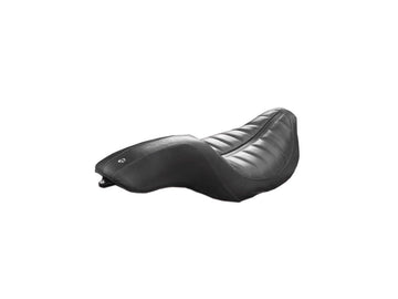 Harley Davidson Touring [2008-2025] -2-up Enzo Horisontal Seat Black Vinyl