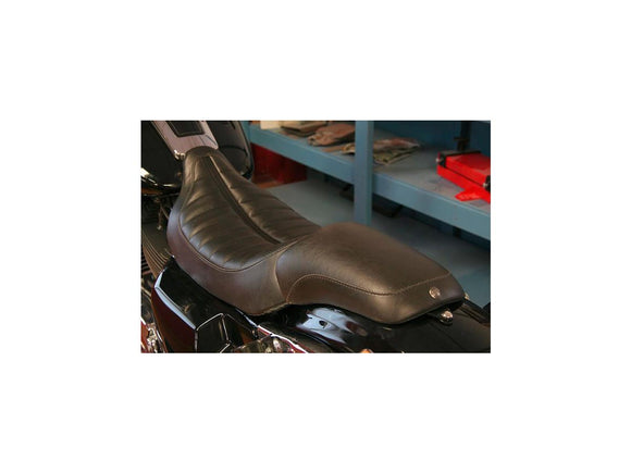 Harley Davidson Touring [2008-2025] -fl Solositz Smooth Passenger Socius Pads Black Vinyl