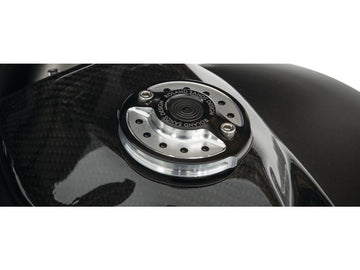 Harley Davidson Dyna [1996-2017]-Radial fuel display lid contrast cut - 0