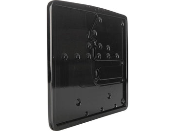 Harley Davidson - Inner nummerplade Baseplade Swedish Format 200x160mm sort