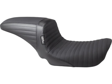 Harley Davidson Dyna [2006-2017] -Kickflip Asiento de asiento plegado manija de costura negra