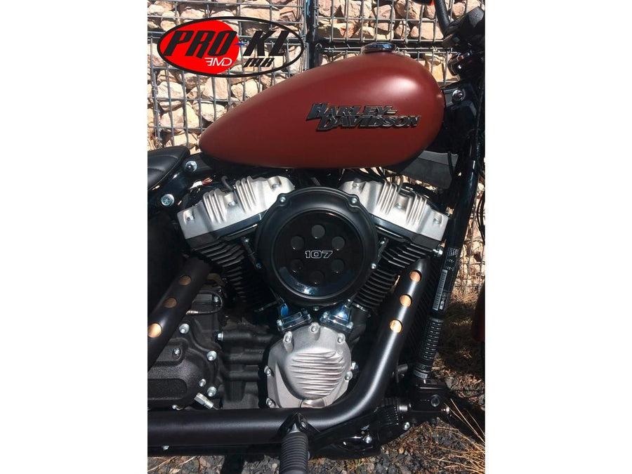 Harley Davidson Softail [2018-2024]-Ribbed Rocker Box Lid Raw