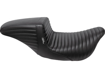 Harley Davidson Touring [2008-2025] -kickflip sæde foldet søm af sort vinyl