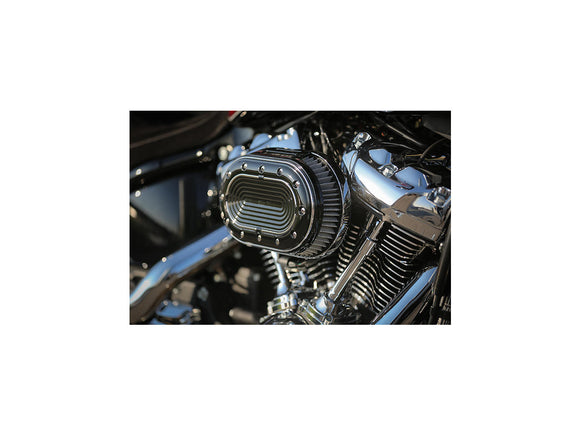Harley Davidson Softail [2018-2024] -oval Air Filter Houses Air Filter Kit Chrome