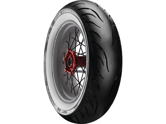 Harley Davidson-Cobra Chrom Tires 140/90 B-16 77H TL armerad vit vägg