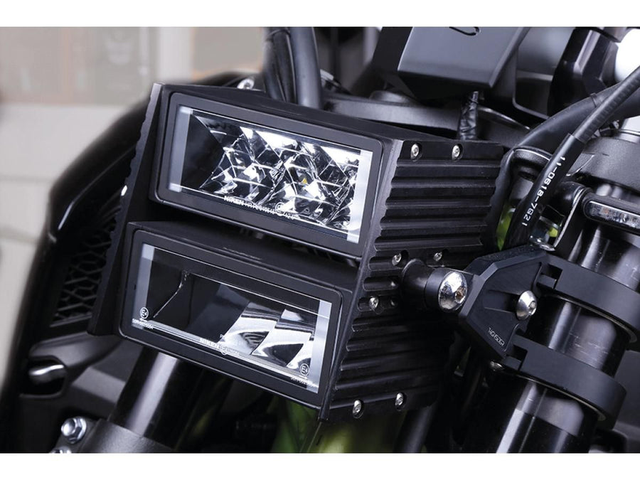 Harley Davidson – LED-Scheinwerfer ULTIMATE mit WAVE-Halterung, schwarz