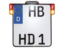 Harley Davidson-All-Inn 2.0 nummerpladeholderbaseplade med-1
