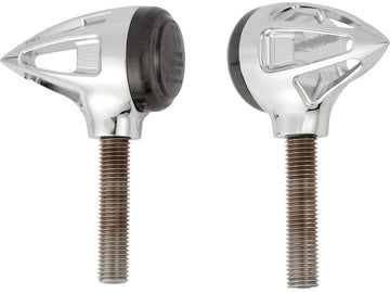 Harley Davidson - tåreform blinklys -farvet LED's krom, røg