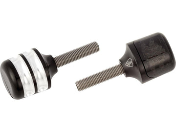 Harley Davidson-korrugeret LED blinkende LED Bernstein-farvede LED'er sort anodiseret