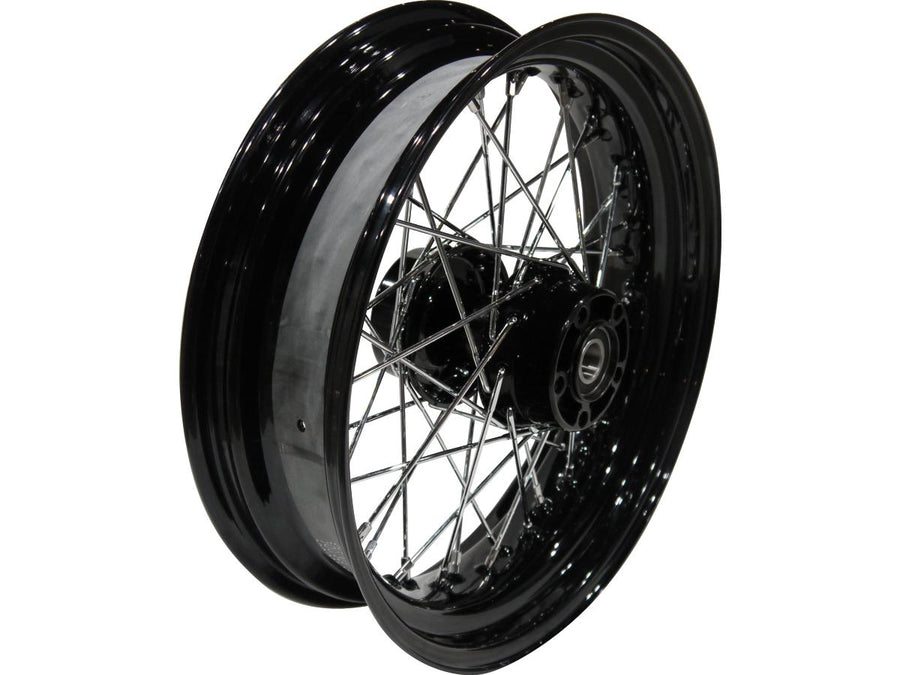 Harley Davidson FLSTC [2014-2017] -OEM Estilo de 40 ruedas de 40 radios Black 16 "3.00" ABS