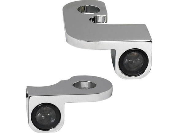 Harley Davidson Softail Hinweis [1990-2014] – NANO Serie LED Blinker Chrom Rauch LED