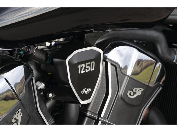 Harley Davidson Indian Scout [2025-2025] – Seitliche V-Abdeckungen Schwarz Eloxiert