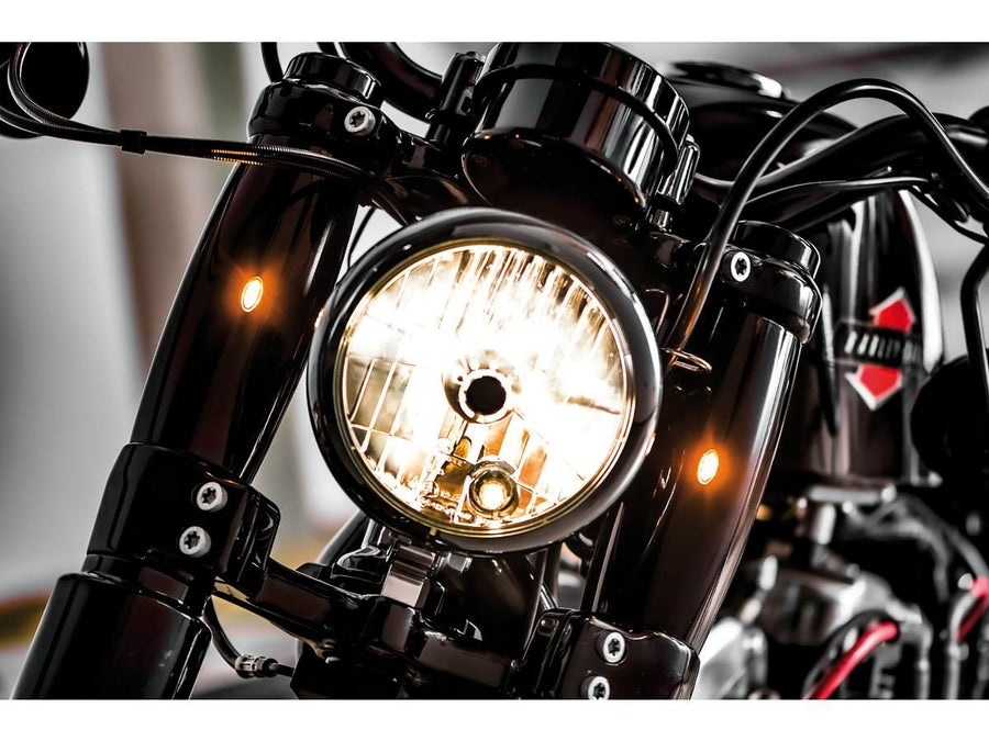 Harley Davidson Dyna [2006-2017] – Athene Gabelrohr-Abdeckungen oben mit integrierten