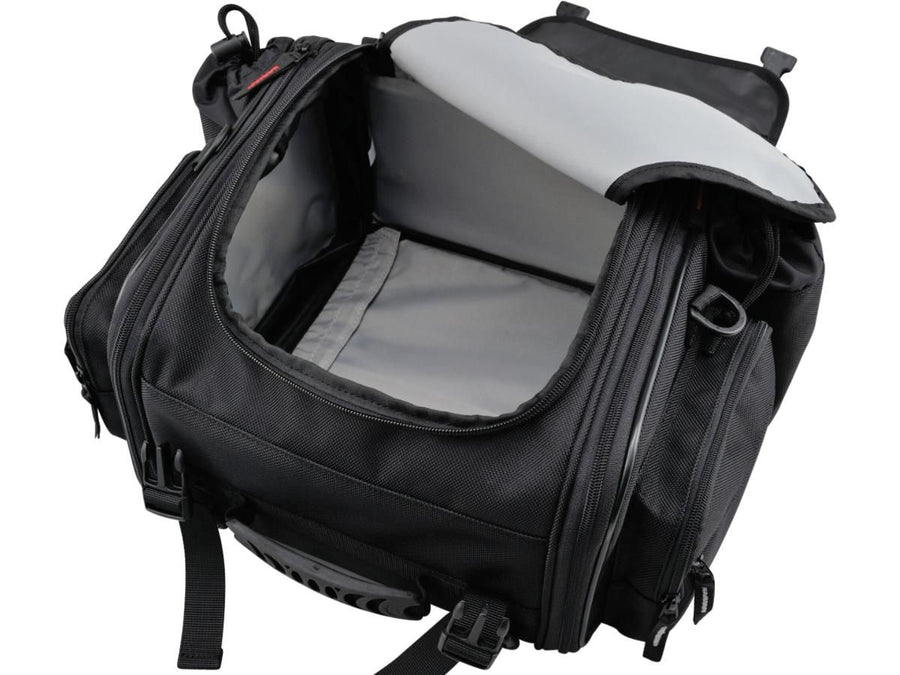 Harley Davidson - bolso expansível do assento com volume variável de 20 - 26 L preto