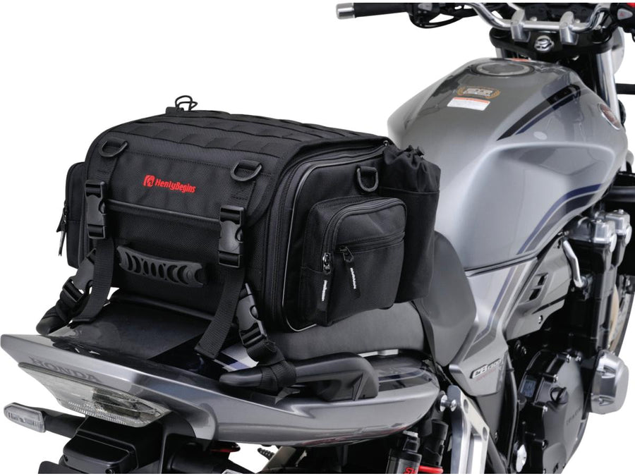 Harley Davidson - bolso expansível do assento com volume variável de 20 - 26 L preto