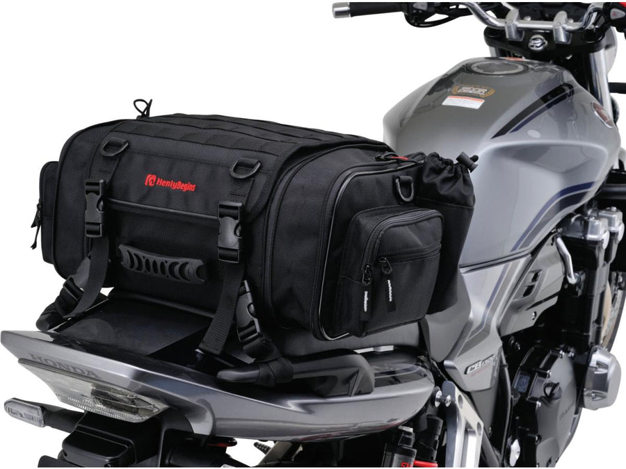 Harley Davidson - bolso expansível do assento com volume variável de 20 - 26 L preto