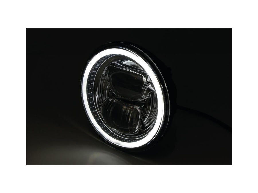 Harley Davidson – Frame R2 Type 7 LED 5 3/4" priekinių žibintų apačioje montuojamas juodas LED