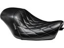 Harley Davidson XL1200X [2011-2020] – Bare Bones Solo Seat Deimantinis dygsnis juodas-1