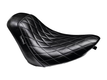 Harley Davidson FXSTDI [2001-2006] -Bare Bones Solo Seat Diamond Stitch Schwarzes