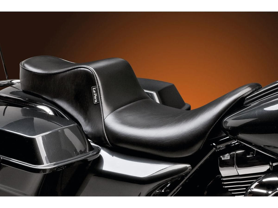 Harley Davidson Touring [2008-2025] -Cherokee Seat glatt svart vinyl