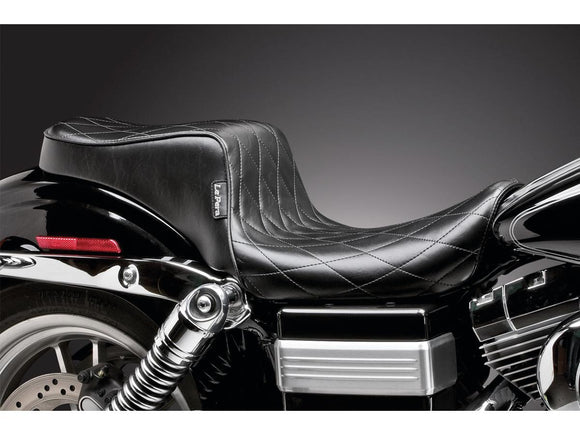 Harley Davidson Dyna [1996-2003] -Cherokee Seat Diamond Stitch Black Vinyl
