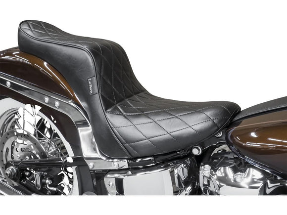 Harley Davidson Softail [2006-2017] -cherokee sæde diamant søm sort vinyl