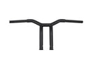 Harley Davidson Sportster [1982-2020] – 10" Dominator Raked Bar Lenker 4-Loch Schwarz-2