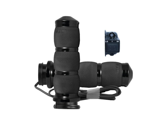 Harley Davidson Touring [2008-2024] -Vetad luftkudde hanterar svart 1 "Gas Train