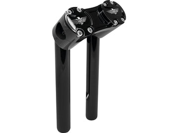 Harley Davidson FX [1974-1978] – 10" Clubstyle Pullback Risers mit schwarzer Klemme