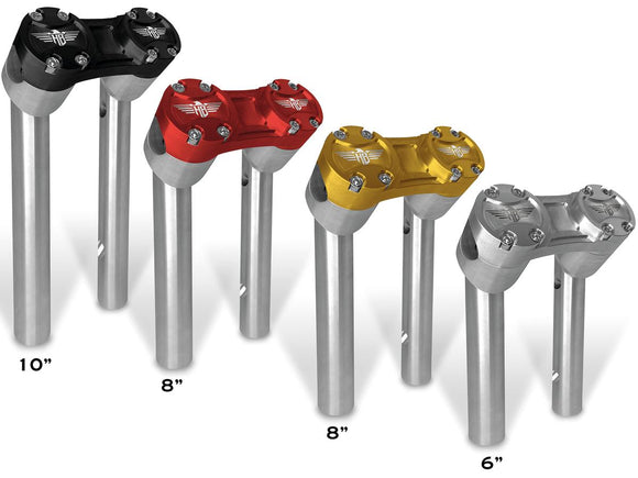 Harley Davidson FX [1974-1978] -6 "ClubStyle Pullback Risers se stříbrnou svorkou