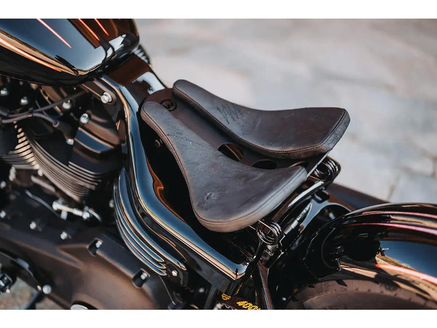 Harley Davidson FXBB [2018-2020]-Cobertura de quadro para Solo Feather Seat Black Gloss Black