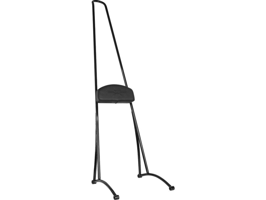 Harley Davidson Dyna Hinweis [2006-2017] – Sehr hohe Sissy Bar mit Polster Schwarz