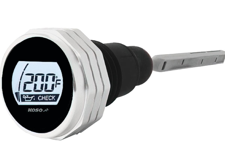 Harley Davidson Touring [2007-2016] – Temperatur LCD Ölmessstab Silber
