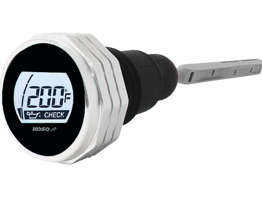 Harley Davidson Touring [2007-2016] – Temperatur LCD Ölmessstab Silber