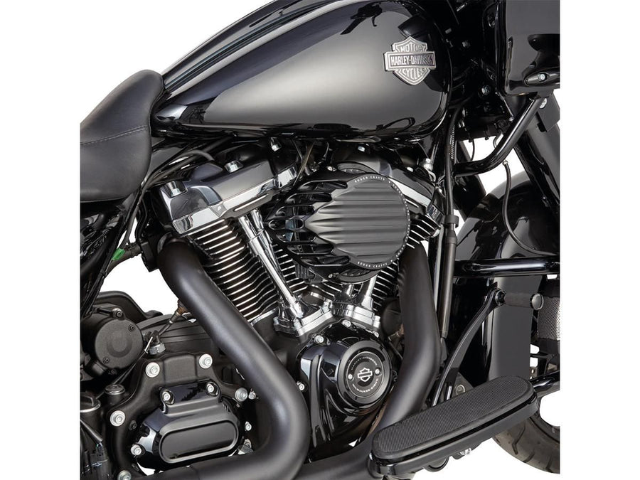 Harley Davidson Softail [2016-2017] -ribbed luchtfilter zwart geanodiseerd
