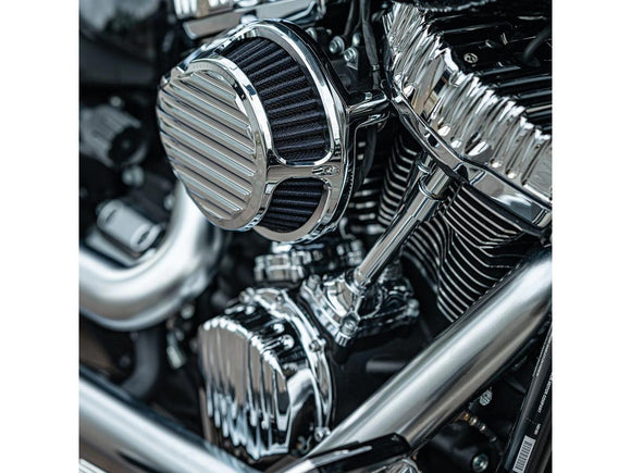 Harley Davidson Dyna [2000-2017]-filtro de ar de lamela de chromo