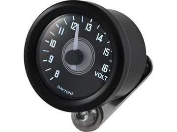 Harley Davidson - Velona 48 Voltmeter Modern Design (Type A) Sort - 0